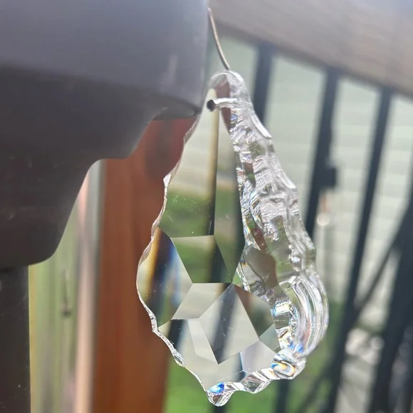 Crystal Sun Catcher Rainbow Caster Chandelier Pendant Window Glass Maple Leaf x2 - Picture 9 of 13